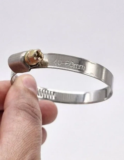 Набор хомутов червячных из 5 размеров: 8-12, 12-20, 16-25, 20-32, 40-60 мм, 20 шт. (хомуты металлические для шланга)90