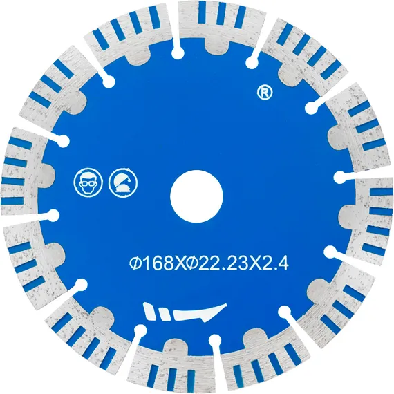 Диск алмазный отрезной для штроборезов CWG, Ø 168, арт. 16822C