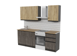 Кухонный гарнитур Адажио стандарт 1600 мм