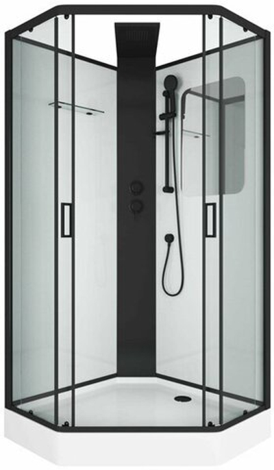 Душевая кабина Grossman Elegans GR251D (90х90х217) дверь раздвижная,5 мест