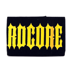 Напульсник Hardcore ( жёлтые буквы )