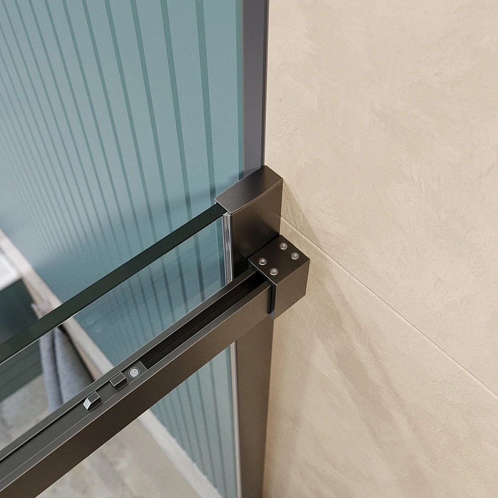 Душевая дверь BelBagno SOFT_CLOSE-2-BF-1-160-C-GM 160 стекло прозрачное/профиль оружейная сталь
