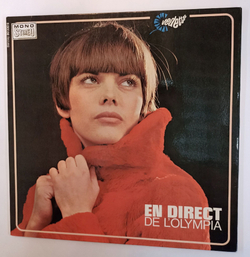 Винтажная виниловая пластинка LP Mireille Mathieu Мирей Матье En Direct De Olympia (France 1966)