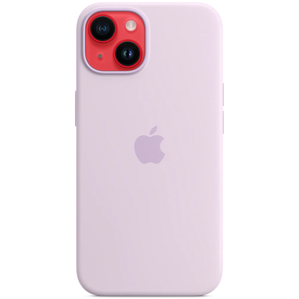 Силиконовый чехол с поддержкой MagSafe Apple Silicone Case для iPhone 14, Lilac (Сиреневый)