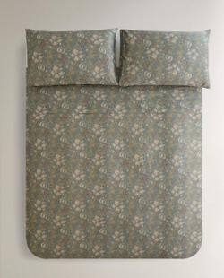 Пододеяльник Zara Home сатин, хлопок 100%, с цветочным принтом, 5181/088