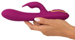 Фиолетовый вибратор 3 Function Vibrator с вращением бусин - 23 см. (Цвет: фиолетовый)
