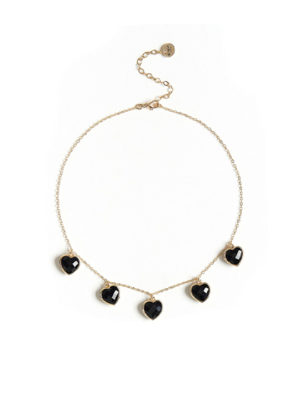 Чокер "Amour" с черным агатом Gold