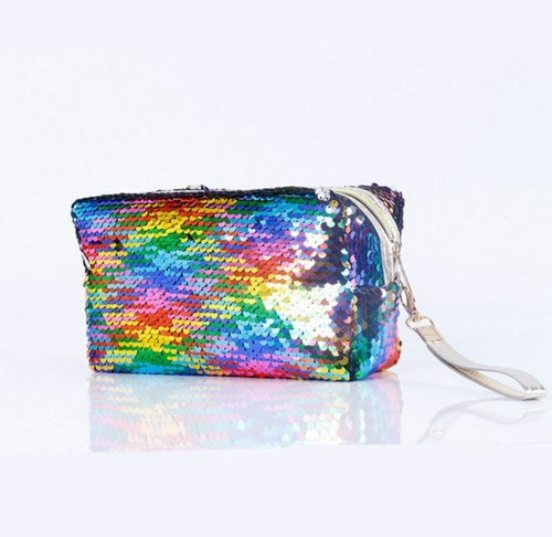 20%Трендовая косметичка - клатч с пайетками,1 шт. Размер 25*8*12 см.