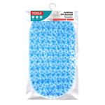 Коврик для ванны противоскользящий 69х40 см, "Камешки", овальный, прозрачно-голубой, ПВХ, PRIMILA (ПРИМИЛА), 700368