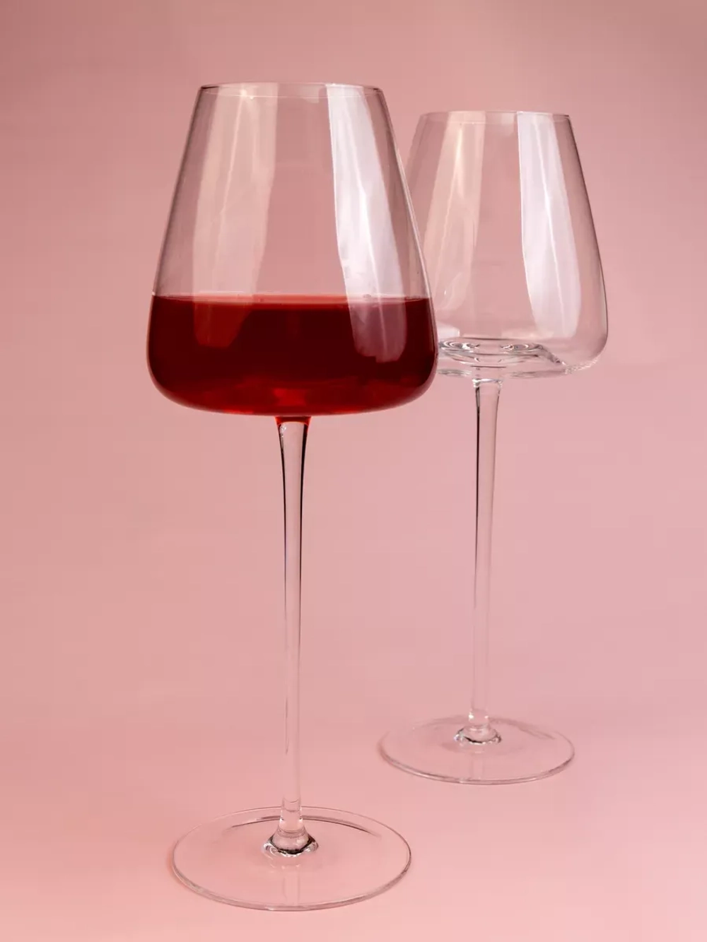 Бокал для вина на длинной ножке, 550 мл, 2 шт