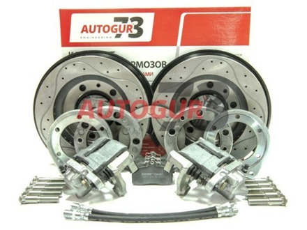 Дисковые тормоза с перфорированными дисками для УАЗ военный задний мост с суппортом ВАЗ-2112