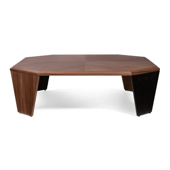 Журнальный столик Nidji 100х100х30, шпон орех