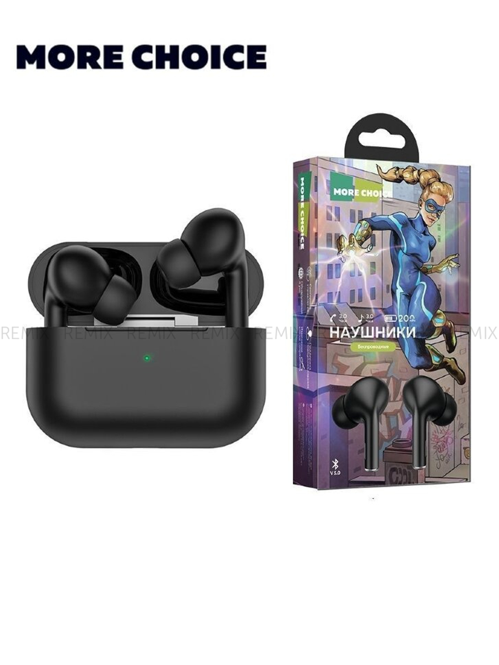 Bluetooth-наушники беспроводные Smart вакуумные More choice BW31S TWS (Black)