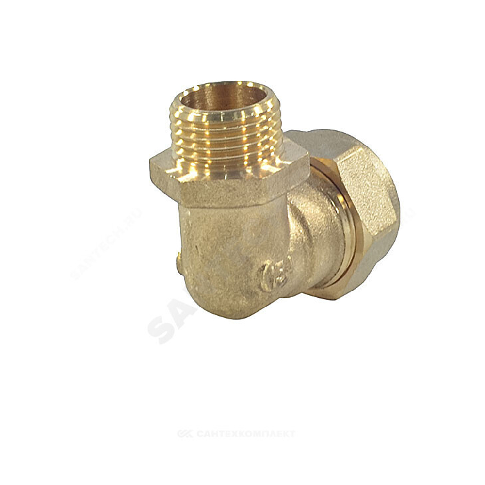 Угольник латунь 90гр 15Aх1/2" обжим/НР STAHLMANN SEML1501/2BEF