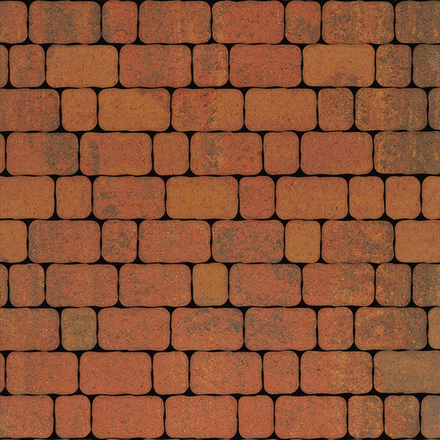 Тротуарная плитка Арена - Листопад гладкий Арабская ночь, комплект из 2 видов плит