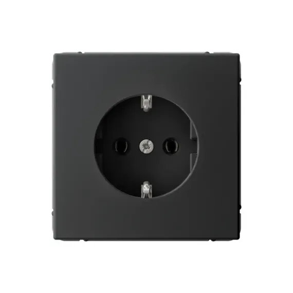 Розетка з/к ARTGALLERY быстрозажимная клемма карбон 41062