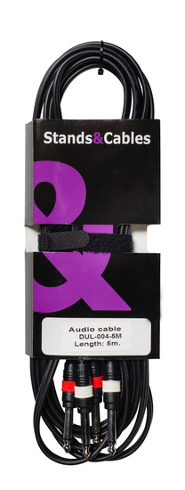 Акустический кабель 5м 2x 6,3мм моно - 2x 6,3мм моно STANDS & CABLES DUL-004-5