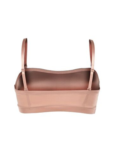 Топ со съемными чашками и бретелями (Размер: 4B) (Цвет: карамель (темно-бежевый))