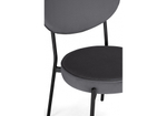 Стул на металлокаркасе Woodville Ройс антрацитовый, черный, ножки черные