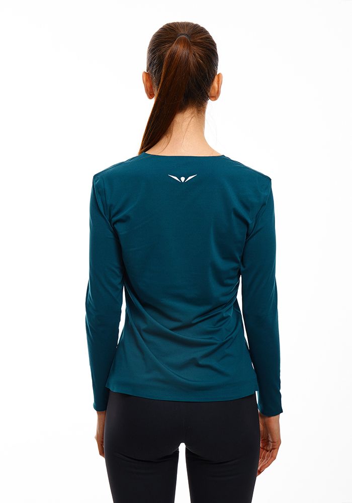ЛОНГСЛИВ УТЕПЛЕННЫЙ ЖЕНСКИЙ WARM LONG SLEEVES TEE | TEAL