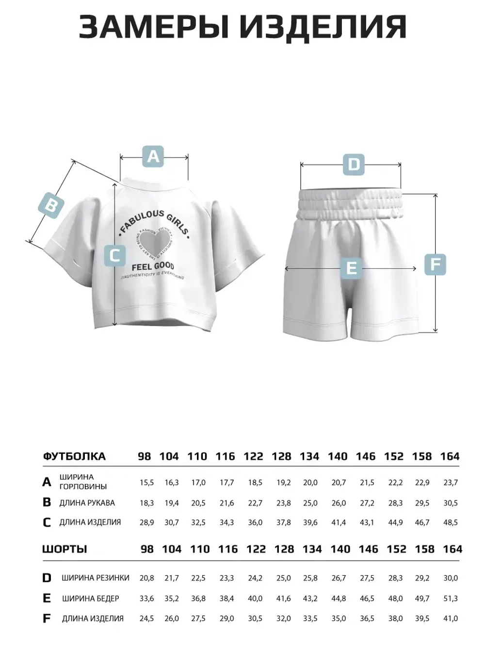 Костюм детский футболка и шорты в сад