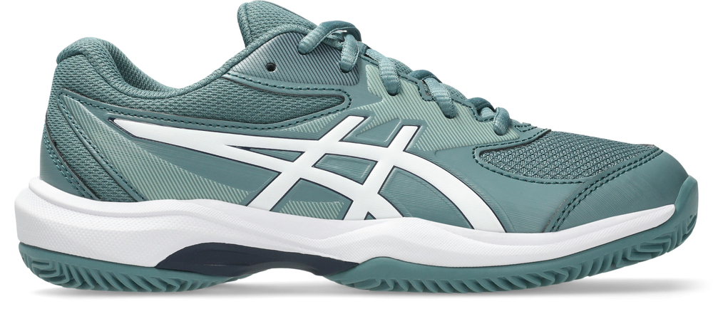 Детские теннисные кроссовки Asics Gel-Game GS Clay/OC - foggy teal/white