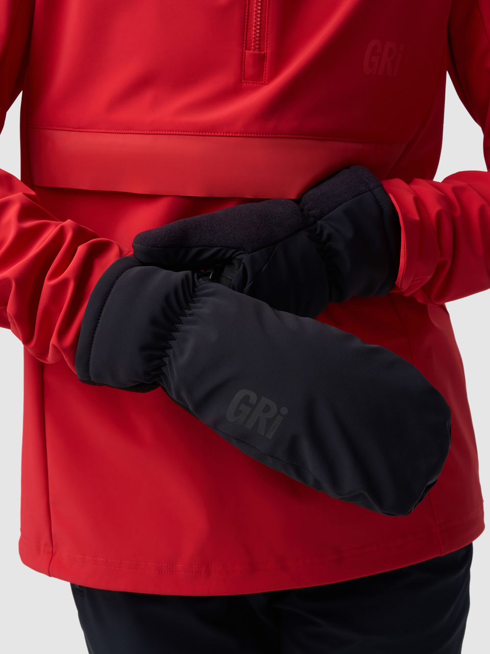 Варежки унисекс Полар черные