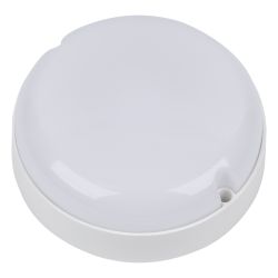 ULW-Q243 12W-6500К-NL SENSOR IP65 WHITE Светильник светодиодный влагозащищенный. с датчиком освещенности и движения. Дежурный-основной режимы. Круг. Дневной свет6500K. Диаметр 135мм. Белый. ТМ Volpe