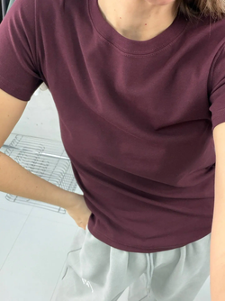 Футболка женская арт. 821 цвет "бордо"