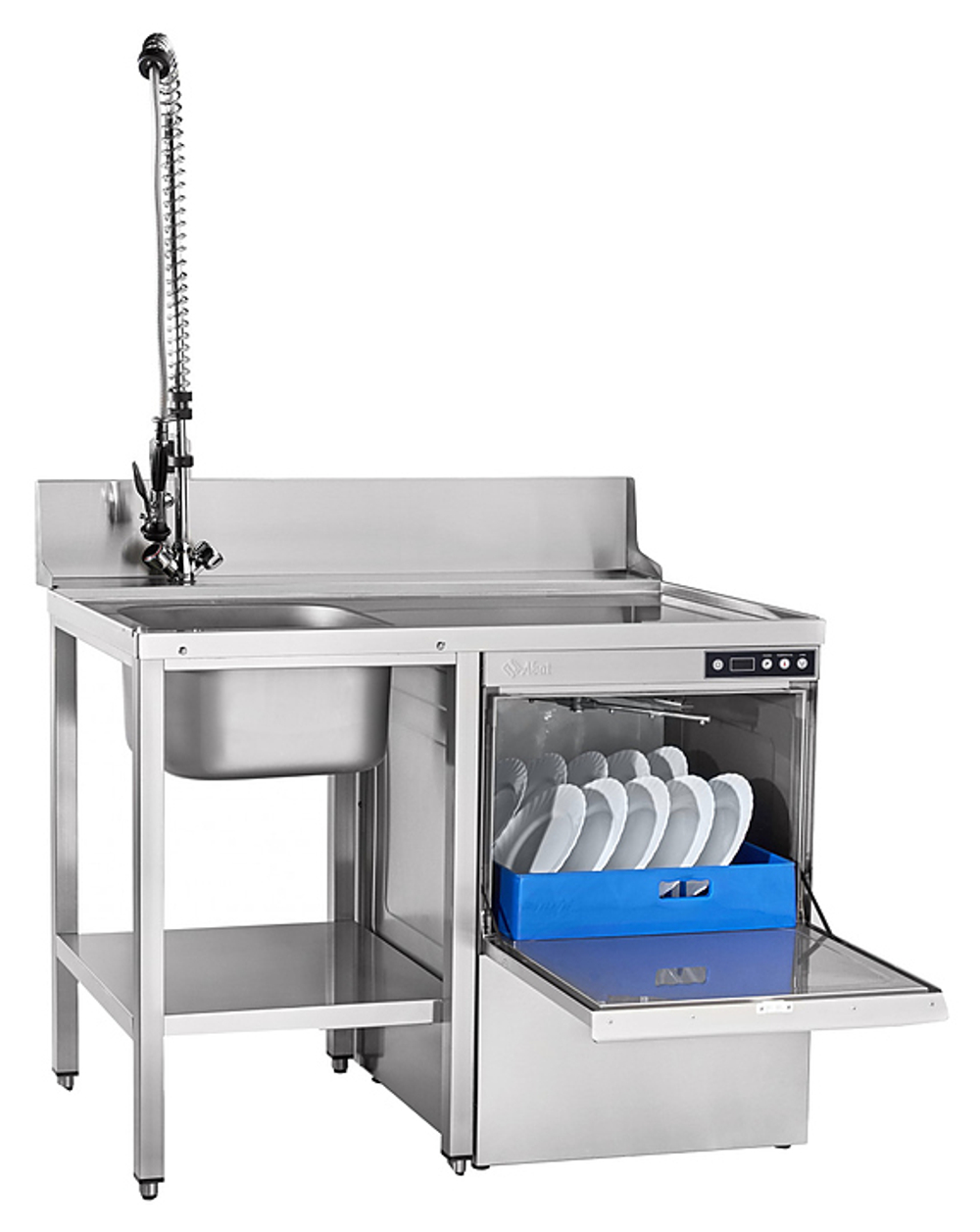 Посудомоечная машина с фронтальной загрузкой Abat МПК-500Ф-01-230