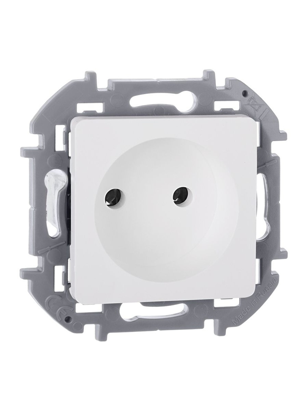 Розетка 1-м СП Inspiria 16А IP20 250В 2P механизм бел. IEK 673710