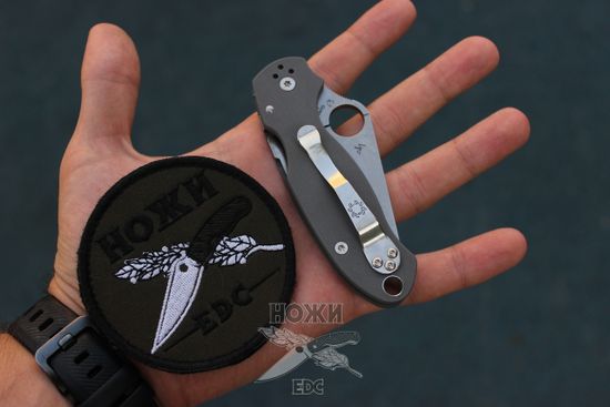 Складной нож Spyderco Para 3 Dark Gray Maxamet C223GPDGY c клинком из стали Maxamet, рукоять G10