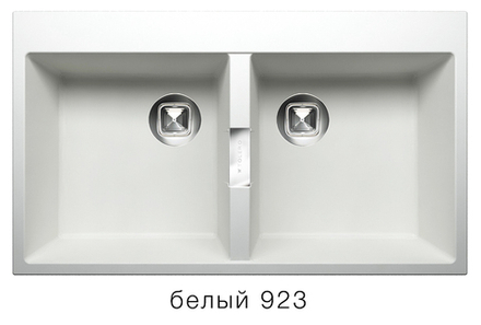 Кухонная мойка Tolero Loft TL-862 860x500мм Белый №923