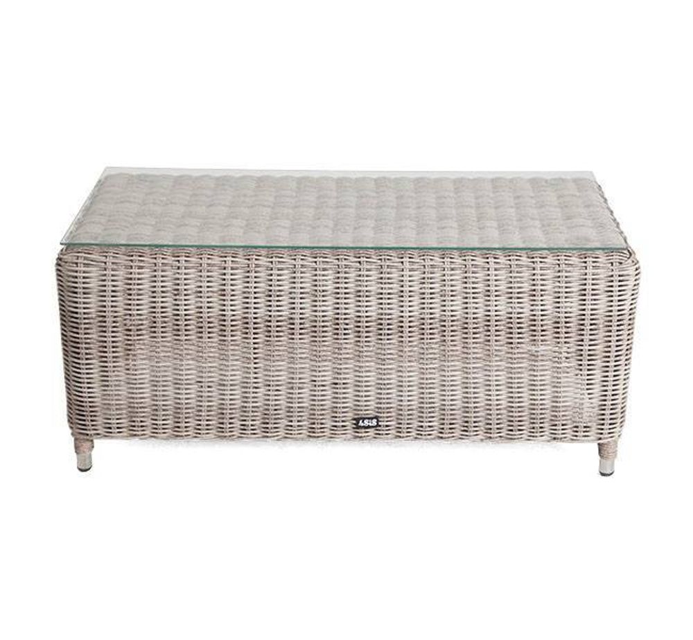 "Кон Панна" столик журнальный из искусственного ротанга, цвет бежевый