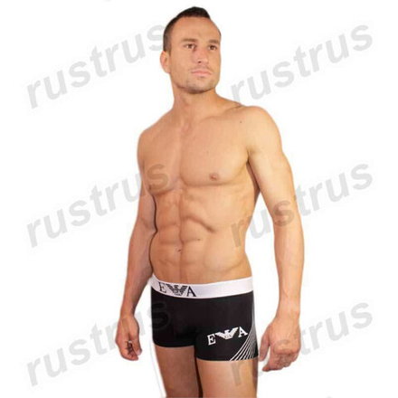 Мужские трусы боксеры черные Emporio Armani