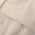 Куртка Ymkashix двухсторонняя Ride Puff бежевая / пыльно-синяя