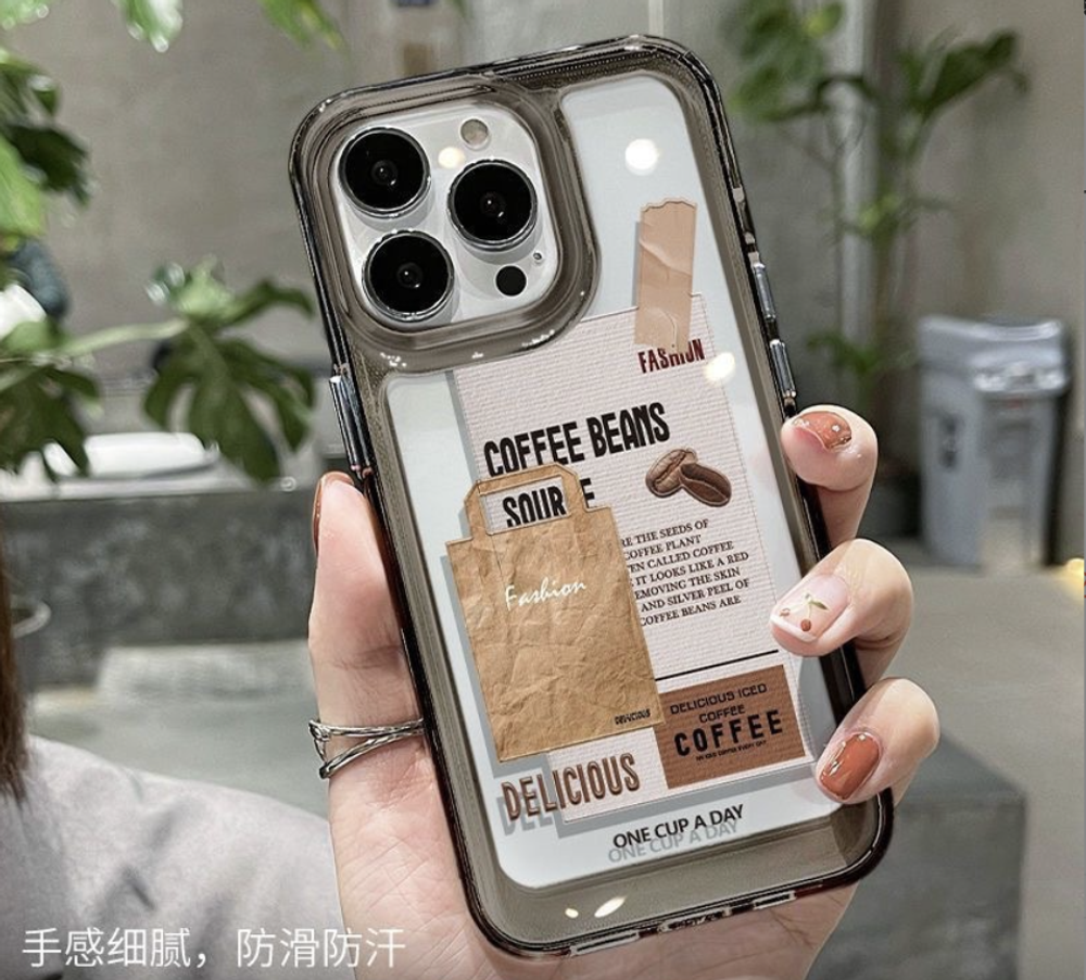 Чехол Силикон-принт. Coffee 1