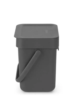 Brabantia Контейнер для мусора Sort & Go 3 л серый
