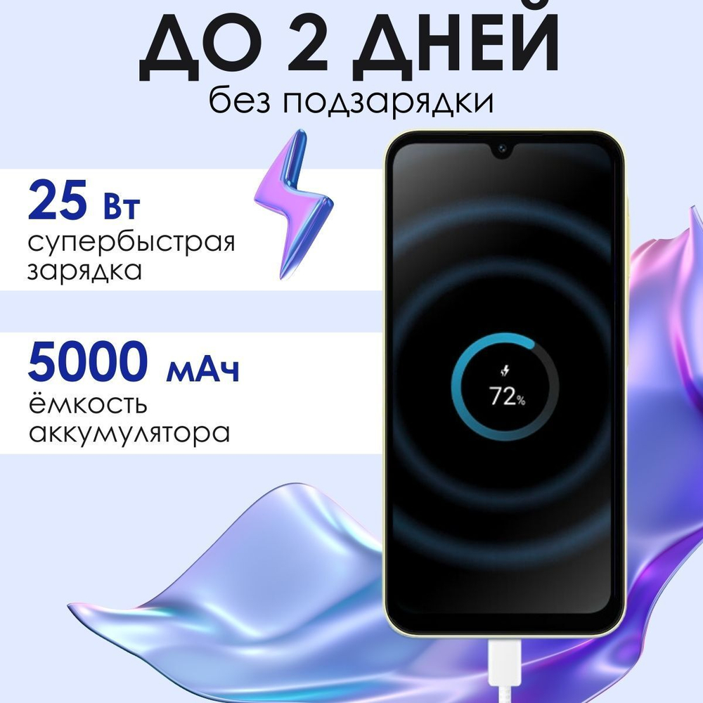 Смартфон Samsung Galaxy A15 6/128 GB, blue black