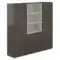 NZ-0303+NZ-0312+NZ-0303.BT.BT / Шкаф для одежды 600 - 2шт. + Шкаф высокий 800 со стеклом мат., 4 ящ., обвязка BT, фасады BT / 2024х450х1976, обвязка BT, фасады BT, стекло матовое GLM