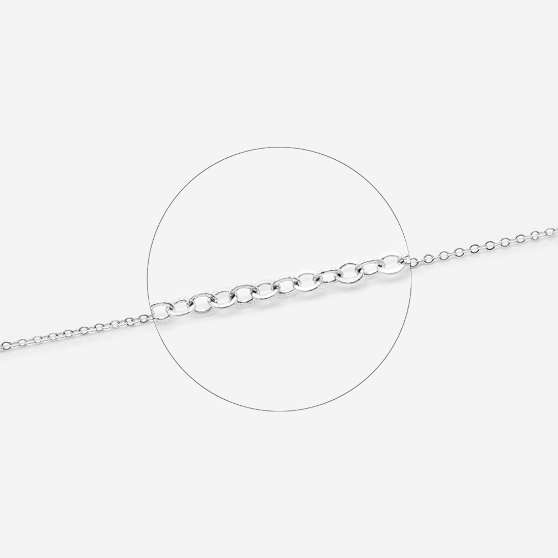 Цепь "Якорная", звено 1,5мм, серебрение