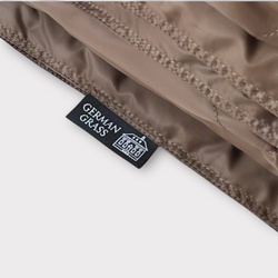 Дорожный плед-пончо пуховый 130х170 German Grass Travel Cape Plaid темно-бежевый