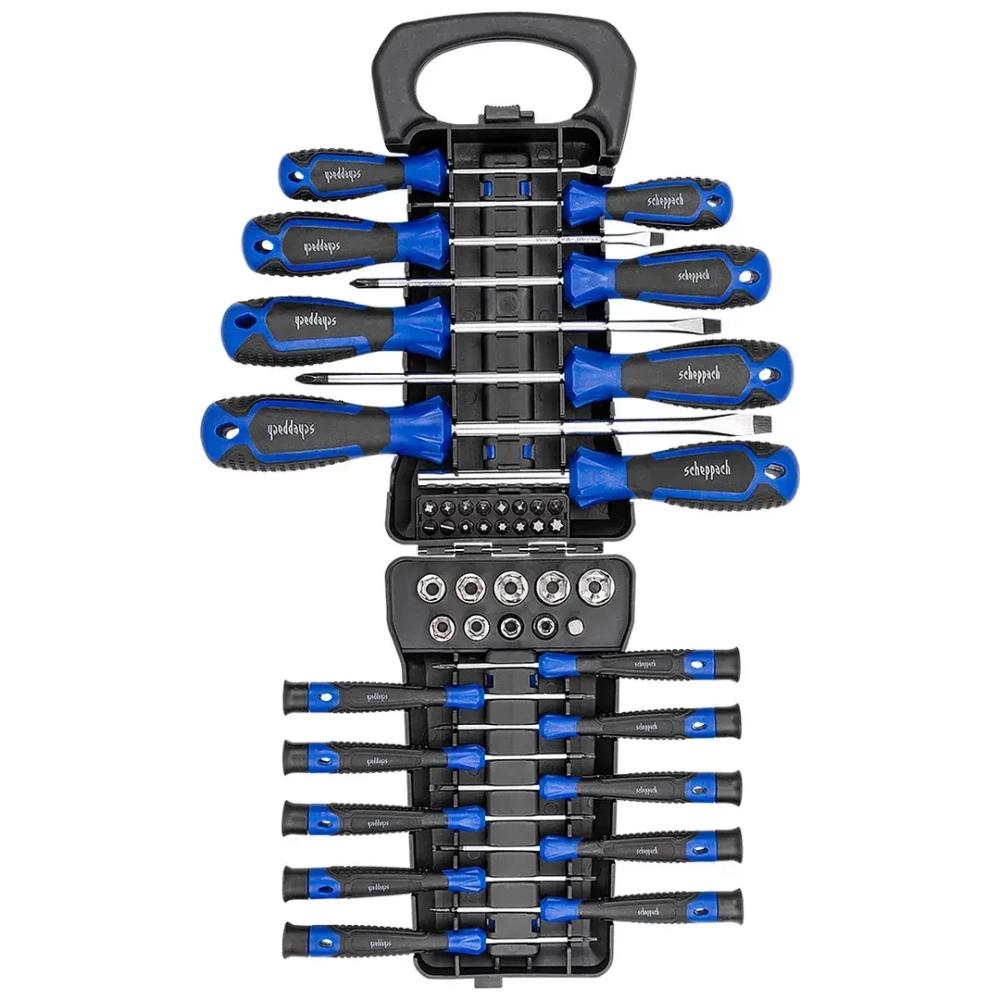 Отвертки в комплекте с битами, набор 44пр. Scheppach Sch-7044B