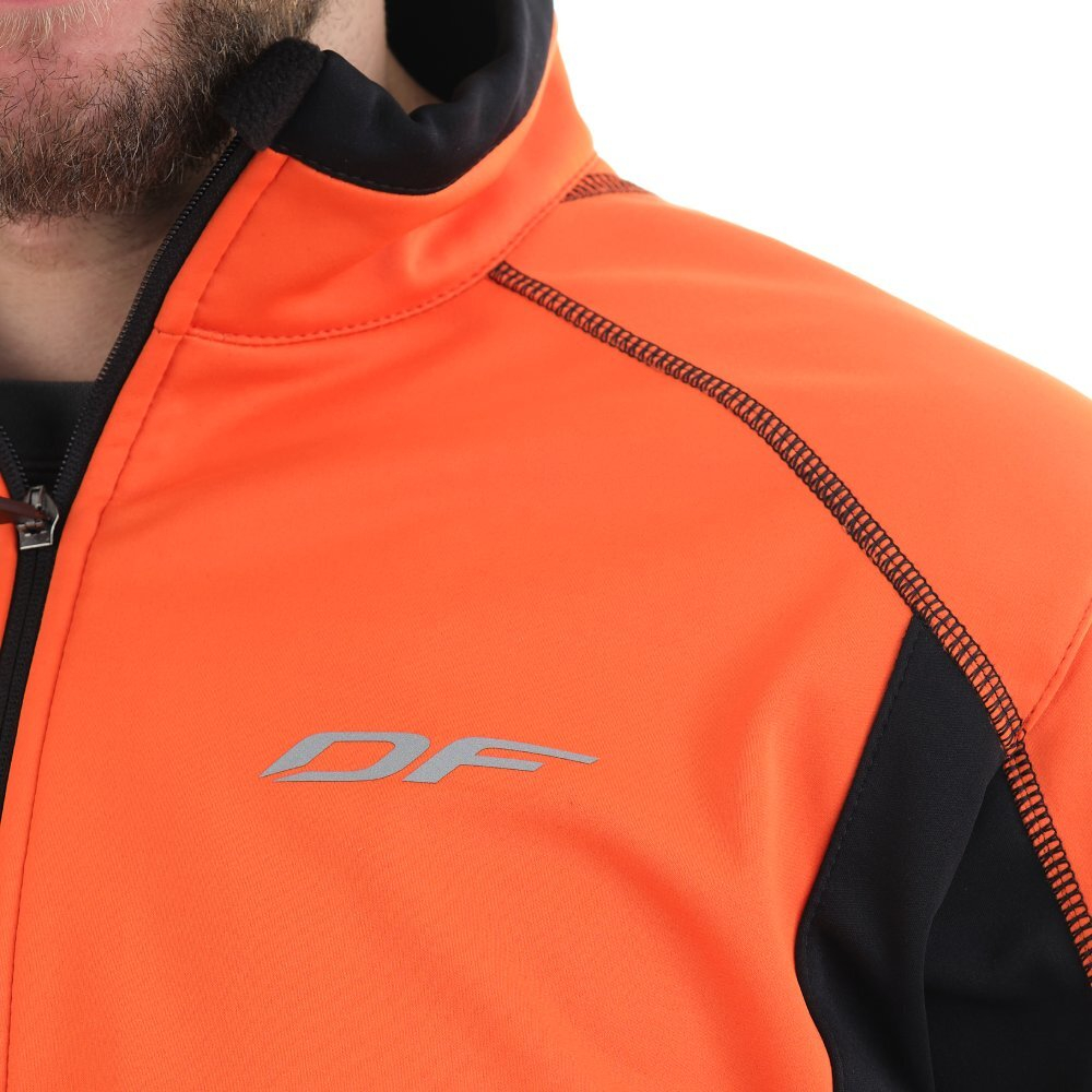 КУРТКА МУЖСКАЯ DRAGONFLY EXPLORER BLACK-ORANGE SOFTSHELL