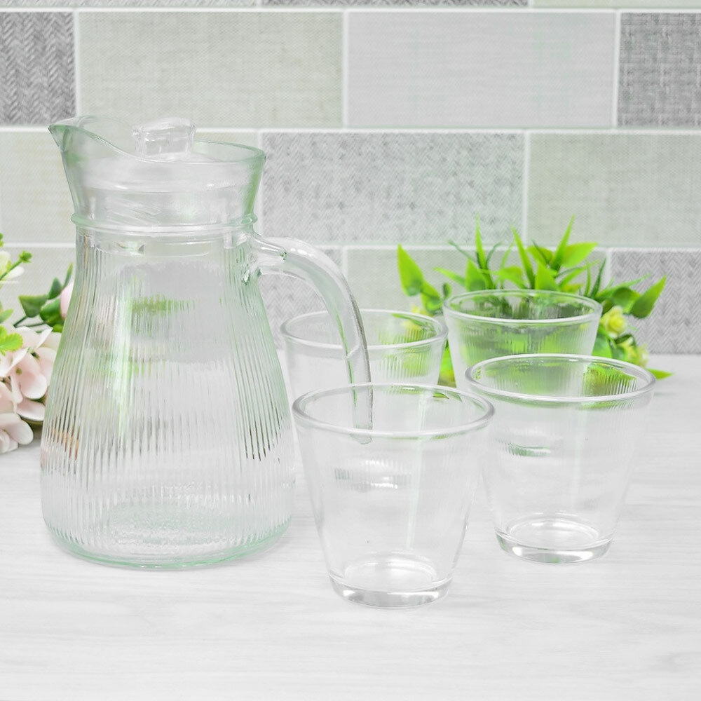 Набор 5 предметов (кувшин 1000мл, 4 стакана 230мл), LBLM-5