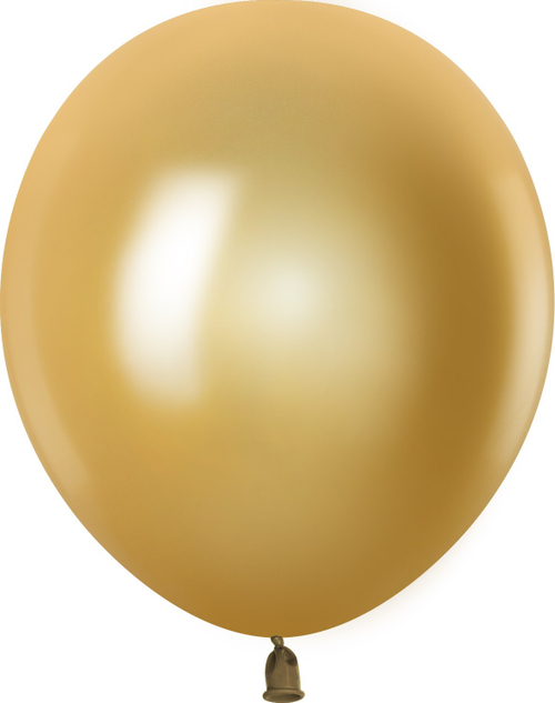 Шар (12''/30 см) Металлик, золото яркое, 100 шт.