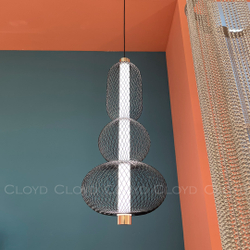 Подвесной светильник Cloyd SUPERNOVA-B P1 / выс. 50 см - черный/золото (арт.11486)