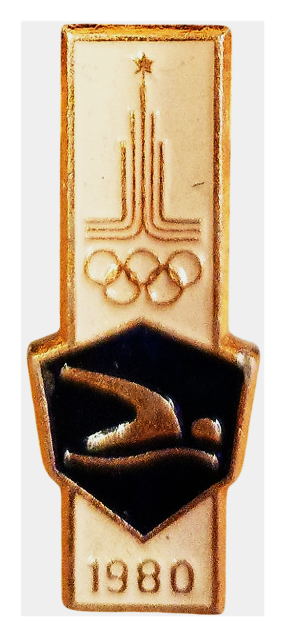 Значок коллекционный Олимпиада 80, плавание