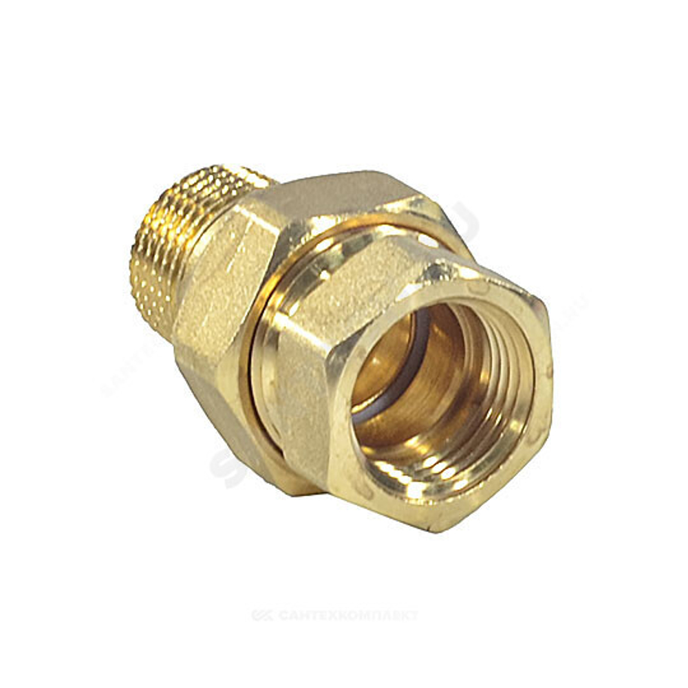 Соединитель латунь американка Ду 15 (1/2") прямой ВР/НР R18 Giacomini R18Y003