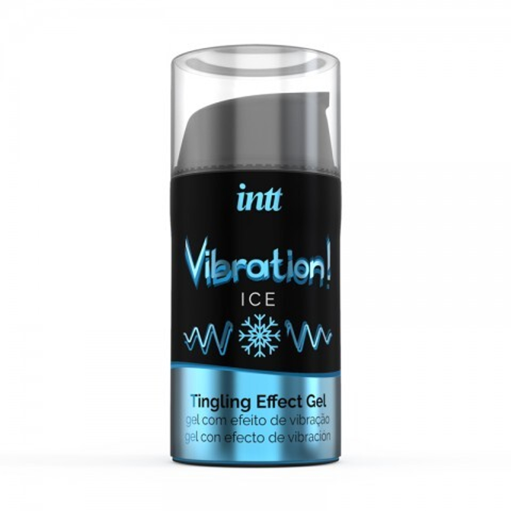 Intt Vibration Ice - Жидкий интимный гель с эффектом вибрации 15 мл.